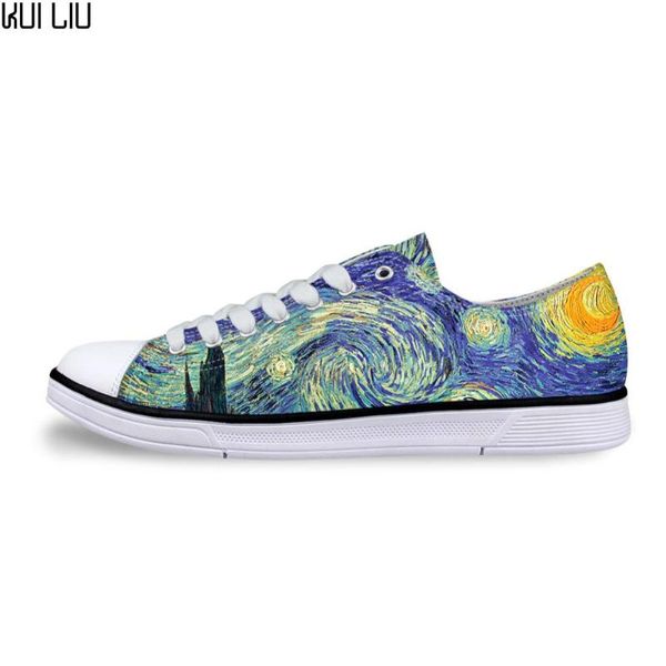 women casual painting art print shoes female lace-up vulcanized low-canvas shoe ladies flats for girl vincent gogh, Black
women casual painting art print shoes female lace-up vulcanized low-canvas shoe ladies flats for girl vincent gogh, Black