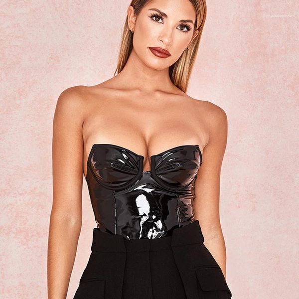 slim ladies backless apparel women pure color jumpsuits fashion designer panelled female strapless rompers casual, Black;white
slim ladies backless apparel women pure color jumpsuits fashion designer panelled female strapless rompers casual, Black;white