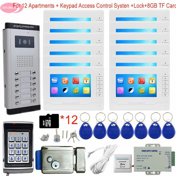 video door phones keypad access control 7" intercom with recording + 8gb tf card for apartments call +electronic lock
video door phones keypad access control 7" intercom with recording + 8gb tf card for apartments call +electronic lock