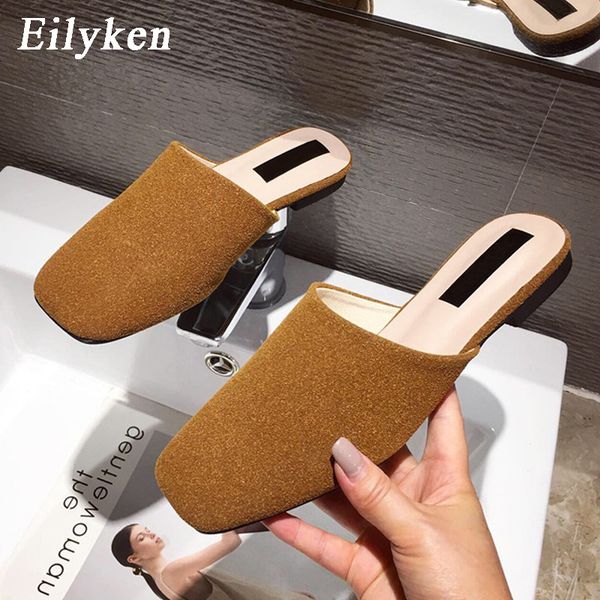 eilyken plus size 35-41 casual flat shoes women slippers summer fashion square toe sandals femmes mules 2020 new, Black
eilyken plus size 35-41 casual flat shoes women slippers summer fashion square toe sandals femmes mules 2020 new, Black