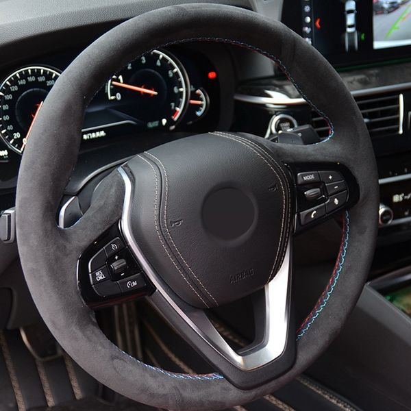 diy black hand sewing suede car steering wheel cover for bmw g32 gt 630i 630d 2017-2018 g30 530i 540i 520d 530e 2016-2018
diy black hand sewing suede car steering wheel cover for bmw g32 gt 630i 630d 2017-2018 g30 530i 540i 520d 530e 2016-2018