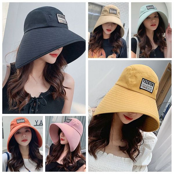 new summer women sun hats cotton cloth hat wide large brim anti-uv beach caps girls travel foldable sunscreen caps bucket hats, Blue;gray
new summer women sun hats cotton cloth hat wide large brim anti-uv beach caps girls travel foldable sunscreen caps bucket hats, Blue;gray