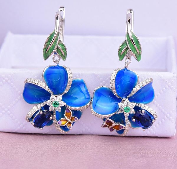 rainmarch blue enamel flower silver earrings for women engagement 925 sterling silver earring handmade wedding party jewelrycc, Golden;silver
rainmarch blue enamel flower silver earrings for women engagement 925 sterling silver earring handmade wedding party jewelrycc, Golden;silver
