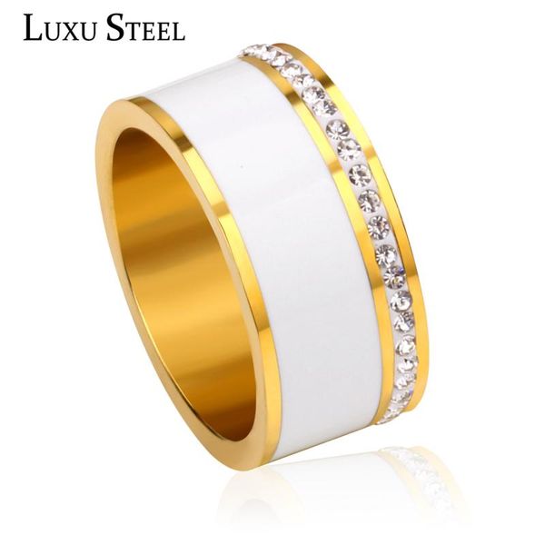 luxusteel luxury круглый кристалл кольца для помолвки женский bijoux из нержавеющей стали 10мм широкий коктейль shell кольцо партии женские, Golden;silver
luxusteel luxury круглый кристалл кольца для помолвки женский bijoux из нержавеющей стали 10мм широкий коктейль shell кольцо партии женские, Golden;silver