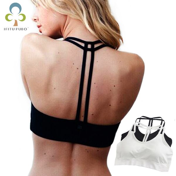 women sport bras double bandeau fitness vest gym underwear padded t-back bras running yoga bra seamless no rims gyh, White;black
women sport bras double bandeau fitness vest gym underwear padded t-back bras running yoga bra seamless no rims gyh, White;black