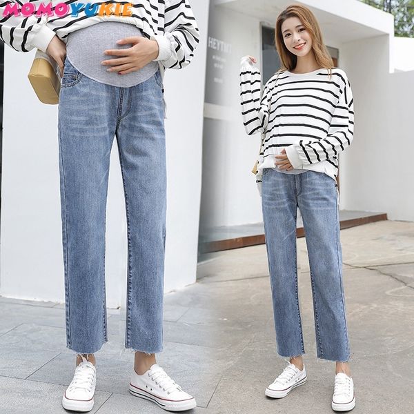 vintgae washed denim maternity jeans for pregnant women clothes elastic waist belly loose pants pregnancy clothing plus size, White
vintgae washed denim maternity jeans for pregnant women clothes elastic waist belly loose pants pregnancy clothing plus size, White