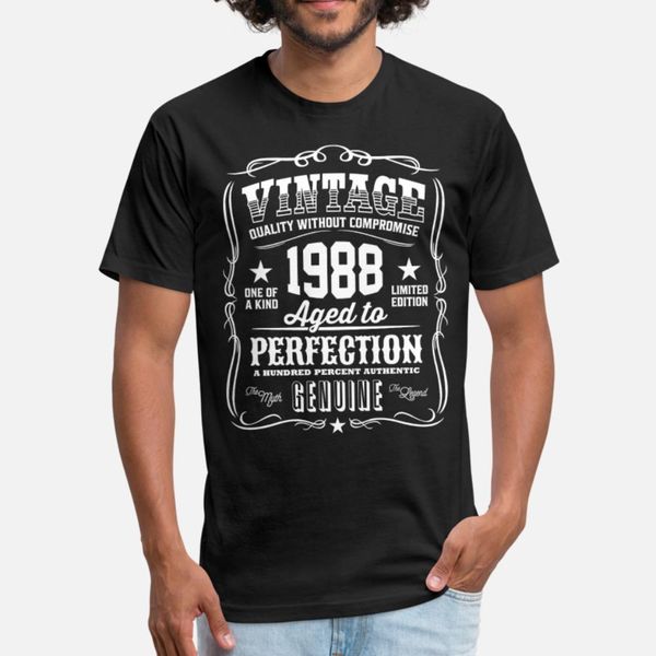 vintage 1988 aged to perfection white print t shirt men designer tee shirt o neck solid color interesting basic summer kawaii shirt, White;black
vintage 1988 aged to perfection white print t shirt men designer tee shirt o neck solid color interesting basic summer kawaii shirt, White;black