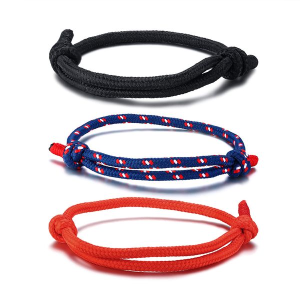 charm bracelets simple style umbrella rope bracelet for man woman adjustable braided accessories red/black/blue color can be chosen, Golden;silver
charm bracelets simple style umbrella rope bracelet for man woman adjustable braided accessories red/black/blue color can be chosen, Golden;silver