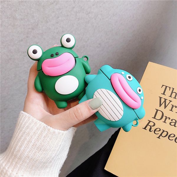 3d lovely sausage mouth frog crocodile earpods case cartoon cover for airpods pro wireless headset case for airpods 1 2 cases
3d lovely sausage mouth frog crocodile earpods case cartoon cover for airpods pro wireless headset case for airpods 1 2 cases