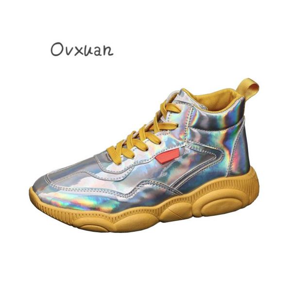 ovxuan new shiny silver gold chunky sneakers high platform casual shoes leather boots fashion ankle boots men 2021 wholesale, Black
ovxuan new shiny silver gold chunky sneakers high platform casual shoes leather boots fashion ankle boots men 2021 wholesale, Black