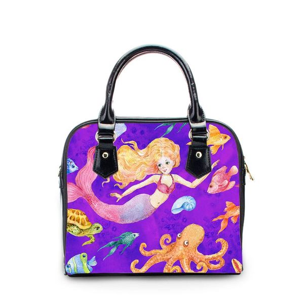 cusotm print handbag women luxury hand bag mermaids sea animals print totes ladies pu leather shoulder crossbody bag feminine
cusotm print handbag women luxury hand bag mermaids sea animals print totes ladies pu leather shoulder crossbody bag feminine