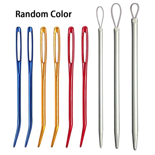 9 pcs stitching bent tip sewing needle threader set save time large eye knitting
9 pcs stitching bent tip sewing needle threader set save time large eye knitting