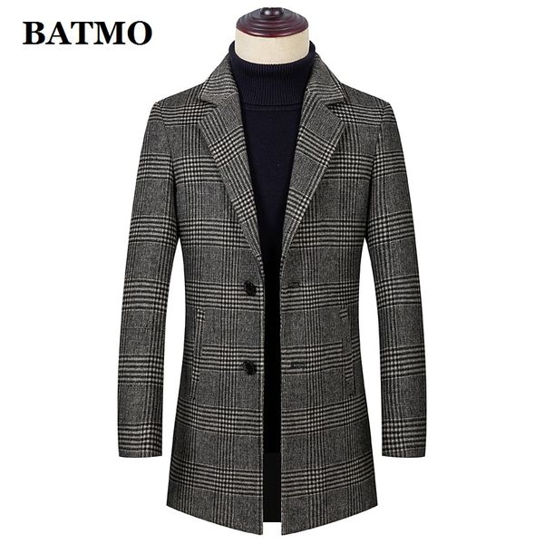 men's wool & blends batmo 2021 arrival winter&autumn plaid trench coat men, jackets men 1915, Black
men's wool & blends batmo 2021 arrival winter&autumn plaid trench coat men, jackets men 1915, Black