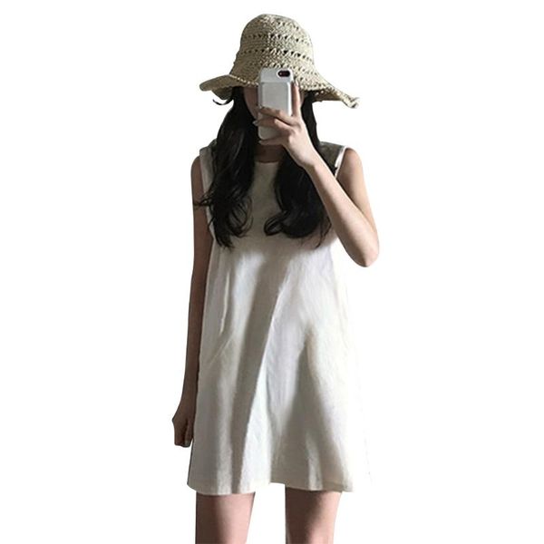 casual dresses summer a line sleeveless cute retro round neck solid women dress, Black;gray
casual dresses summer a line sleeveless cute retro round neck solid women dress, Black;gray