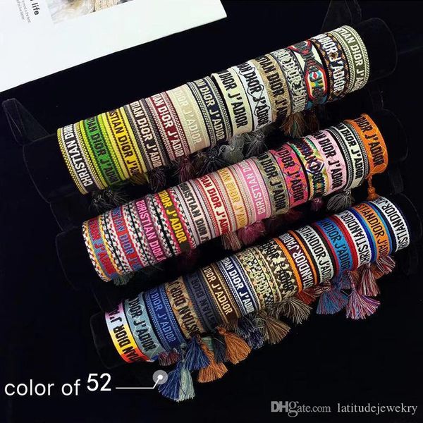 luxury designer jewelry women bracelets color hand woven rope braceltes with emdroidery high-end elegant knit cloth tassels charm bracelet
luxury designer jewelry women bracelets color hand woven rope braceltes with emdroidery high-end elegant knit cloth tassels charm bracelet