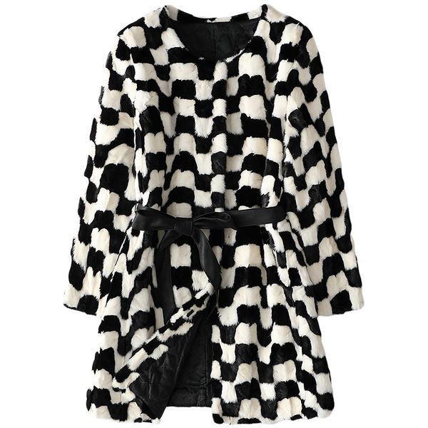 women's fur & faux brand fashion real cotton coats ladies women medium cotton-padded jackets with belts plus size s-4xl, Black
women's fur & faux brand fashion real cotton coats ladies women medium cotton-padded jackets with belts plus size s-4xl, Black