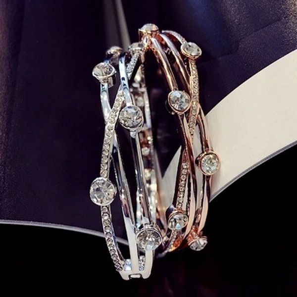 charm female round crystal stone bracelet bangle fashion silver color cross bracelet elegant wedding bracelets for women, Black
charm female round crystal stone bracelet bangle fashion silver color cross bracelet elegant wedding bracelets for women, Black