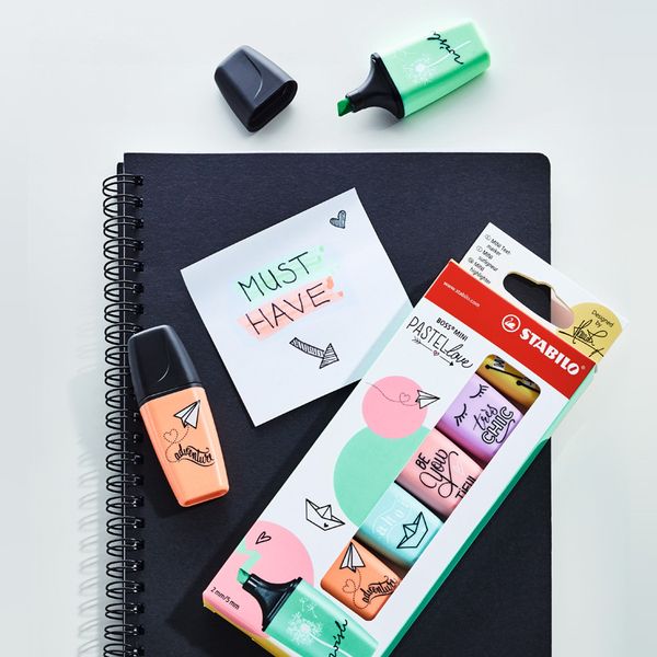 highlighters boss pastellove mini highlighter pen set, handy size joyful pastel color, 2/5mm liner drawing paint office school a6509, Black;red
highlighters boss pastellove mini highlighter pen set, handy size joyful pastel color, 2/5mm liner drawing paint office school a6509, Black;red