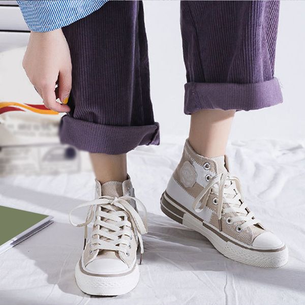 women casual sneakers dropshipping patchwork ladies flats high female fashion platform students shoe canvas flat shoes, Black
women casual sneakers dropshipping patchwork ladies flats high female fashion platform students shoe canvas flat shoes, Black