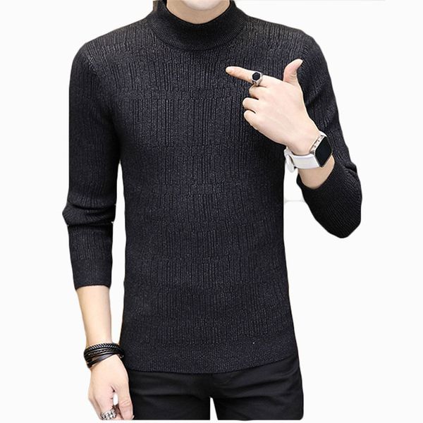 2020 new autumn winter men's sweater fashion semi-high collar bottoming suit solid slim warm men's sweater pullover zl849, White;black
2020 new autumn winter men's sweater fashion semi-high collar bottoming suit solid slim warm men's sweater pullover zl849, White;black