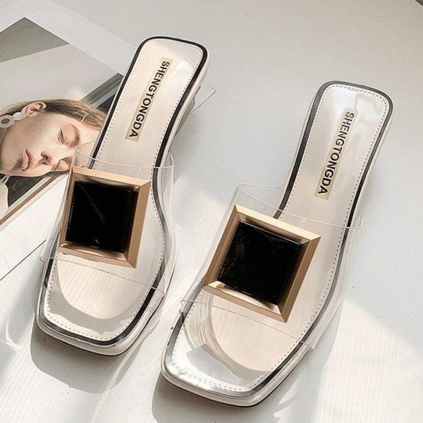 heels 2020 clear slippers women sandals summer shoes woman transparent high pumps wedding jelly buty damskie square heels, Black
heels 2020 clear slippers women sandals summer shoes woman transparent high pumps wedding jelly buty damskie square heels, Black