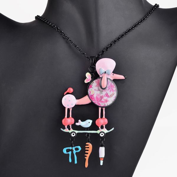 women necklace cute gray enamel dog pendant necklace jewelry long black chain pendants jewelry children girls christmas gift choker, Golden;silver
women necklace cute gray enamel dog pendant necklace jewelry long black chain pendants jewelry children girls christmas gift choker, Golden;silver