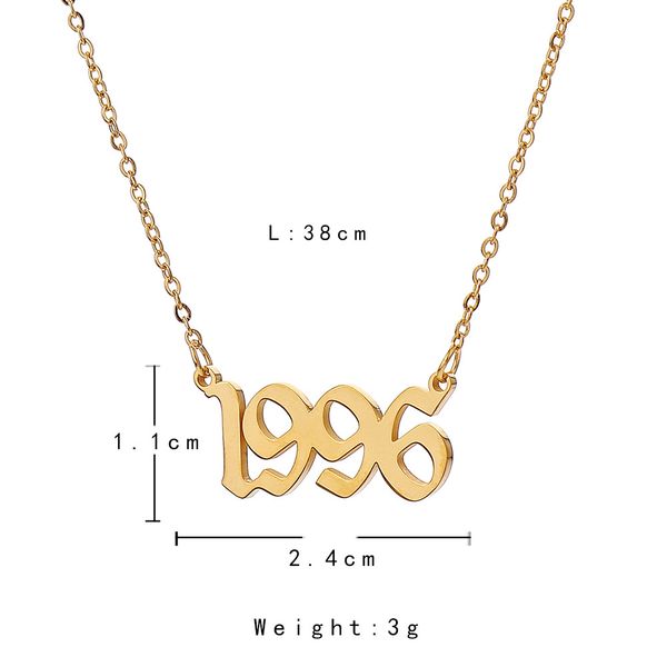 birth years necklace stainless steel jewelry birthday gifts necklace women jewelry initial letter necklace pendants for jewelry, Silver
birth years necklace stainless steel jewelry birthday gifts necklace women jewelry initial letter necklace pendants for jewelry, Silver