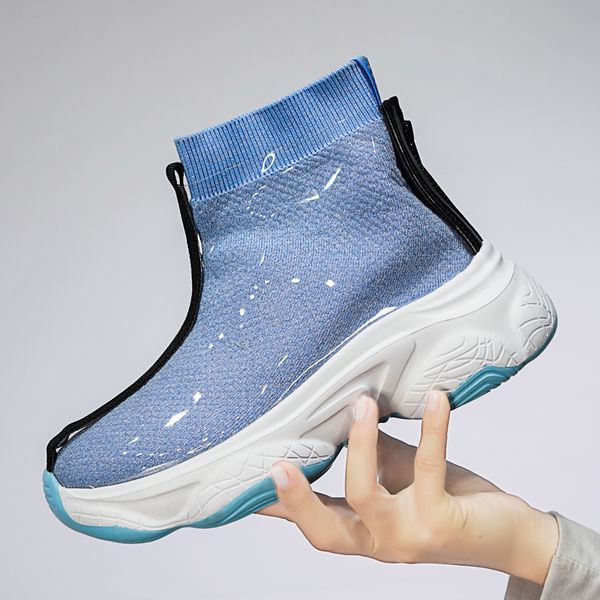 women socks boots knitted stretch boots all match fashion shoes 2020 autumn and winter casual shoes pu transparent sneakers, Black
women socks boots knitted stretch boots all match fashion shoes 2020 autumn and winter casual shoes pu transparent sneakers, Black