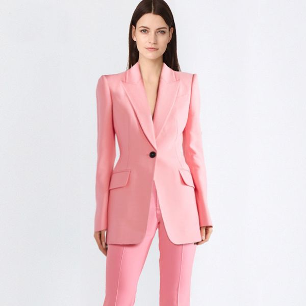 2020 new women one button single breasted slim fit pant suits female custom made 2 pieces office lady outfit tuxedos suits, White
2020 new women one button single breasted slim fit pant suits female custom made 2 pieces office lady outfit tuxedos suits, White
