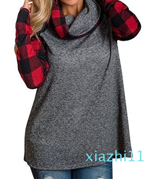sweatshirts female hoodie women long sleeve plaid turtleneck tartan tunic sweatshirt pullover autumn hooded sweatshirt, Black
sweatshirts female hoodie women long sleeve plaid turtleneck tartan tunic sweatshirt pullover autumn hooded sweatshirt, Black
