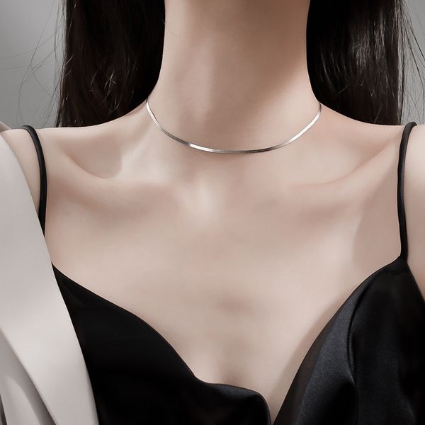 fashion simple shining silver color clavicle chain necklace for women party choker necklace jewelry wholesale s-n632
fashion simple shining silver color clavicle chain necklace for women party choker necklace jewelry wholesale s-n632