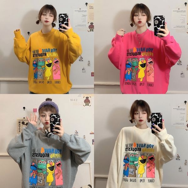 women's sweater sweater 2020 women's new autumn and winter korean style loose letter round neck long sleeve large size k1cap, Black
women's sweater sweater 2020 women's new autumn and winter korean style loose letter round neck long sleeve large size k1cap, Black