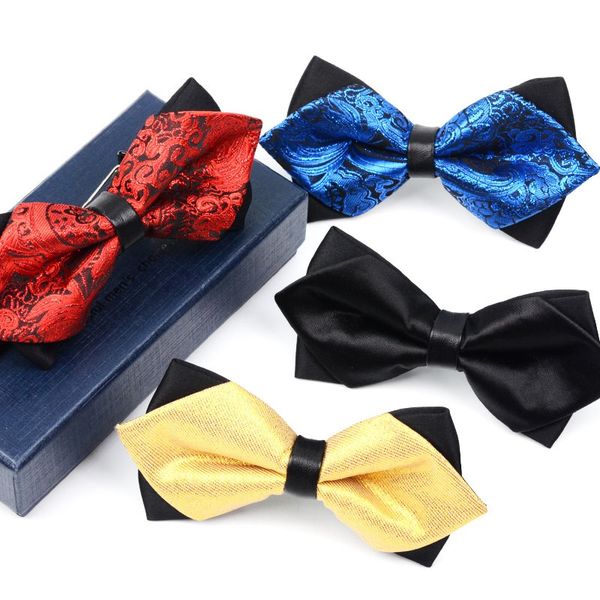 2020 brand new fashion men's bow ties double fabric pattern bowtie banquet wedding formal ceremony butterfly tie with gift box, Black;gray
2020 brand new fashion men's bow ties double fabric pattern bowtie banquet wedding formal ceremony butterfly tie with gift box, Black;gray
