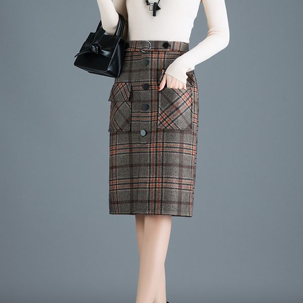 skirts 2021 autumn& winter women high waist stretch simple contrast woolen plaid a-line skirt casual pocket, Black
skirts 2021 autumn& winter women high waist stretch simple contrast woolen plaid a-line skirt casual pocket, Black