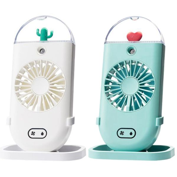 2 set water mist fan usb rechargeable handheld air conditioning humidfiying spray fans office-green & white
2 set water mist fan usb rechargeable handheld air conditioning humidfiying spray fans office-green & white
