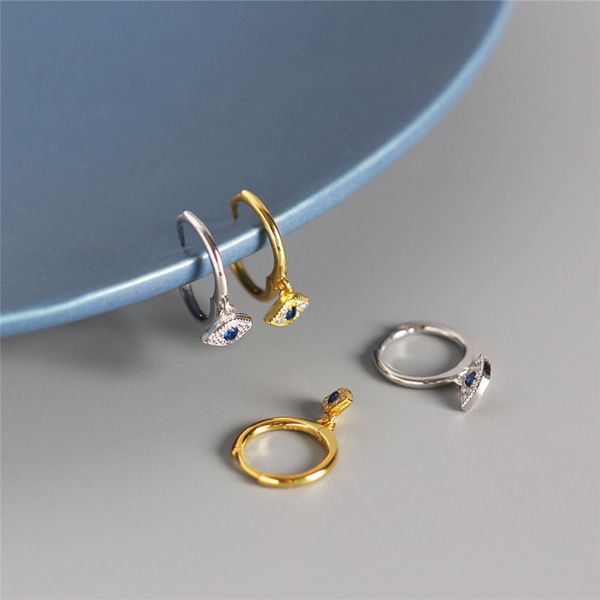 aprilgrass brand designer new arrival evil eyes earring 100% 925 sterling silver mini zircon blue eyes pendant small stud earrings for women, Golden;silver
aprilgrass brand designer new arrival evil eyes earring 100% 925 sterling silver mini zircon blue eyes pendant small stud earrings for women, Golden;silver