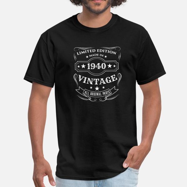 limited edition made in 1940 vintage birthday gift t shirt men customized cotton round neck basic solid loose new style spring shirt
limited edition made in 1940 vintage birthday gift t shirt men customized cotton round neck basic solid loose new style spring shirt