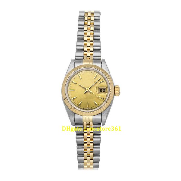 20 style casual dress mechanical automatic 26mm steel yellow gold ladies jubilee bracelet watch 79173, Slivery;brown
20 style casual dress mechanical automatic 26mm steel yellow gold ladies jubilee bracelet watch 79173, Slivery;brown