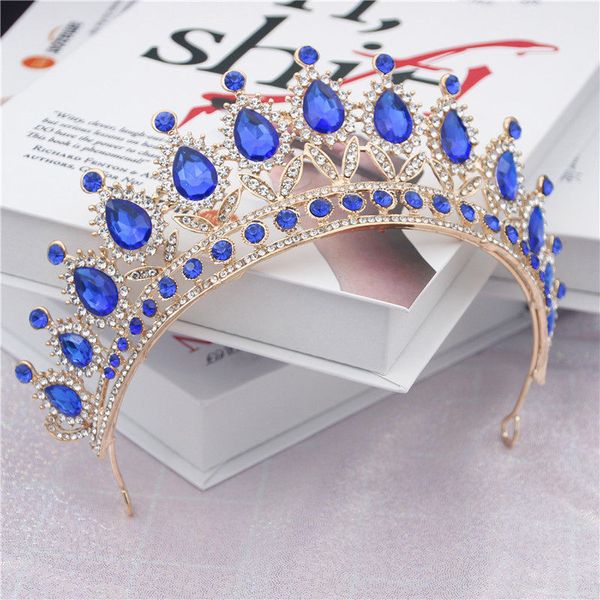 fashion baroque blue crystal headband for royal queen tiaras and crowns bridal diadem prom wedding jewelry head accessories y200807, White;golden
fashion baroque blue crystal headband for royal queen tiaras and crowns bridal diadem prom wedding jewelry head accessories y200807, White;golden