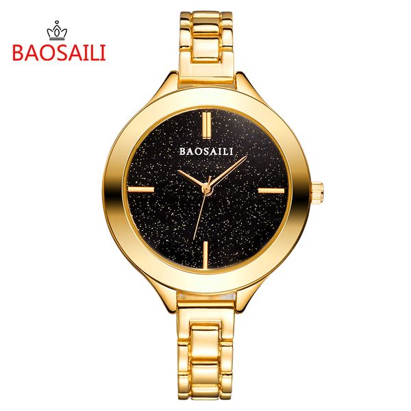 baosaili brand lady star dial slim bracelet watch luxury japan quartz movement golden watches hodinky ceasuri relogio feminino, Slivery;brown
baosaili brand lady star dial slim bracelet watch luxury japan quartz movement golden watches hodinky ceasuri relogio feminino, Slivery;brown