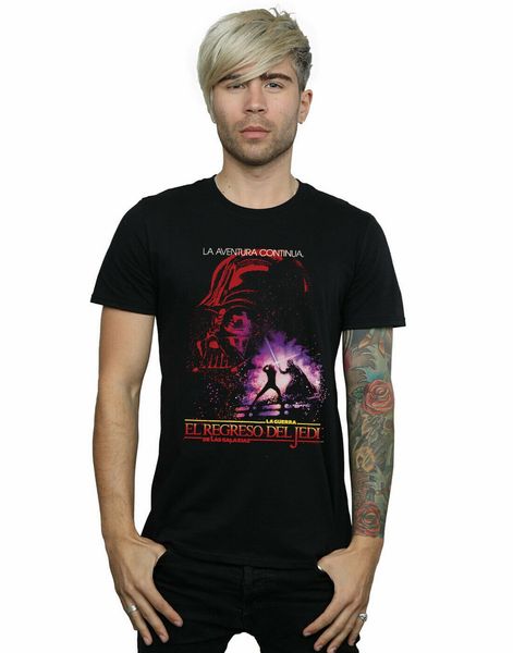 men's return of the jedi spanish poster t-shirt casual printing tee shirt
men's return of the jedi spanish poster t-shirt casual printing tee shirt