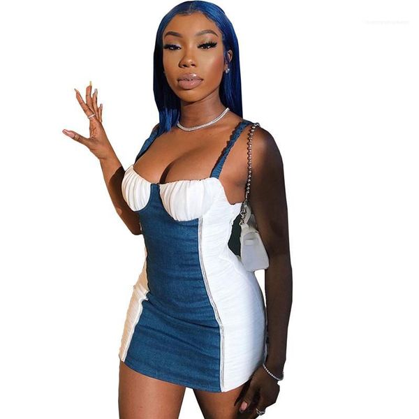 sleeveless designer ladies bodycon dress female apparel jean spaghetti stipe womens dresses summer, Black;gray 
sleeveless designer ladies bodycon dress female apparel jean spaghetti stipe womens dresses summer, Black;gray