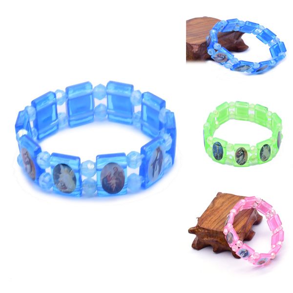 christian color stickers icon plastic elasticity wristband bracelet jesus jewelry religion accessories christmas gift, Black
christian color stickers icon plastic elasticity wristband bracelet jesus jewelry religion accessories christmas gift, Black