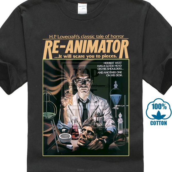 re animator t shirt fantasy horror 1970 s film movie