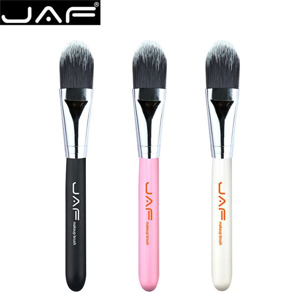 jaf brand black comfortable synthetic hair foundation brush highlight silver aluminum tube with durable wooden handle 1pc
jaf brand black comfortable synthetic hair foundation brush highlight silver aluminum tube with durable wooden handle 1pc