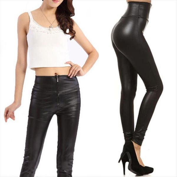 2020 autumn skinny pu leather pants legging women high waisted zipper pencil pants black faux leather legging with zipper
2020 autumn skinny pu leather pants legging women high waisted zipper pencil pants black faux leather legging with zipper