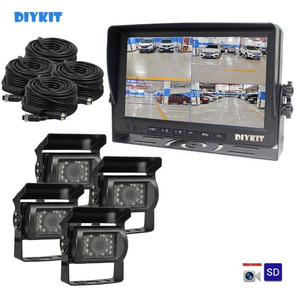 diykit ahd 9" 4 split quad car hd monitor 1080p ahd ir night vision rear view led camera waterproof with sd card video recording
diykit ahd 9" 4 split quad car hd monitor 1080p ahd ir night vision rear view led camera waterproof with sd card video recording