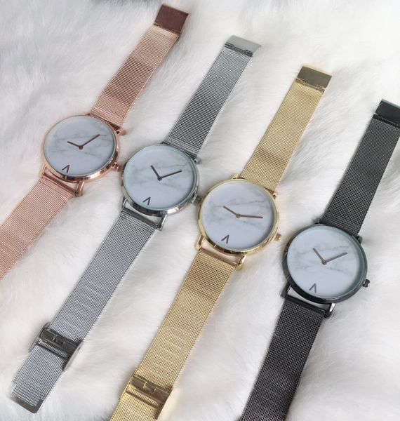 creative mesh with marble quartz watch casual ladies watches stainless steel watch clock women watches new, Slivery;brown
creative mesh with marble quartz watch casual ladies watches stainless steel watch clock women watches new, Slivery;brown