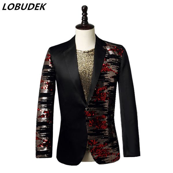 новый лоскутное блестки blazer мужская куртка костюм singer хост сценический костюм тонкий fit смокинг пиджаки performance ночной клуб одежд, White;black
новый лоскутное блестки blazer мужская куртка костюм singer хост сценический костюм тонкий fit смокинг пиджаки performance ночной клуб одежд, White;black