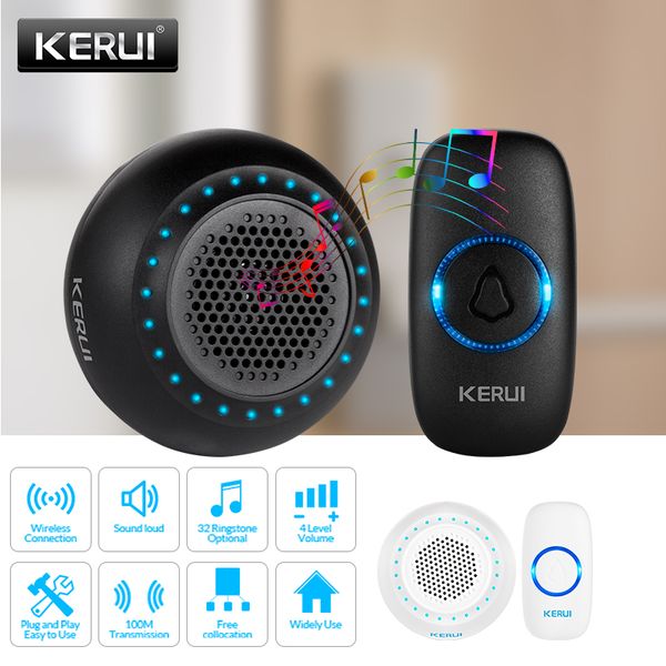 doorbells kerui m523 wireless smart doorbell kit home security waterproof door button colorful led housed chimes 433mhz
doorbells kerui m523 wireless smart doorbell kit home security waterproof door button colorful led housed chimes 433mhz
